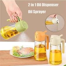 2 in1 Oil Spray Dispenser Bottle