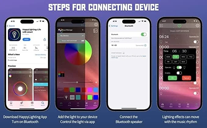 G63 Speaker Lamp - APP Control 3 in 1 Multi-Function Bluetooth Speaker With Wireless Charging, RGB Light and Alarm Clock - Charger G Lamp with Sunrise Alarm for Bedroom & Bedside table (G Speaker)