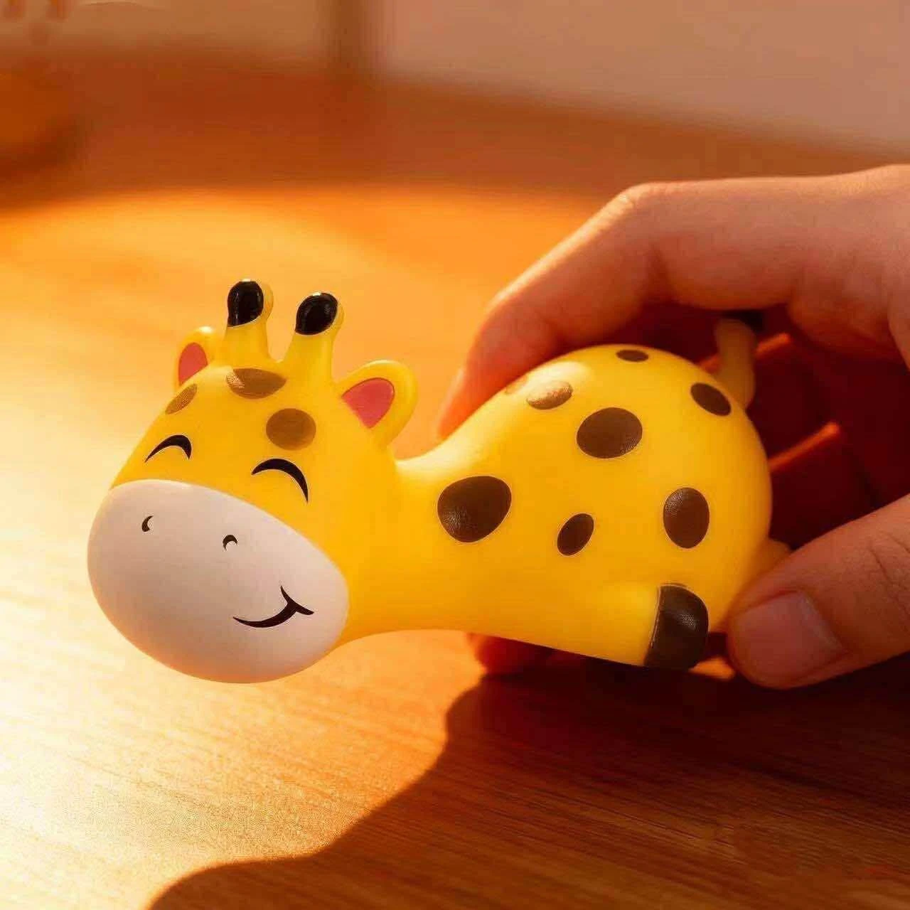 Panda LED Night Light Living Room Cute Panda Plastic Lamp Bedside Decor Creative Kids Night Light Birthday Gift Cake Decor