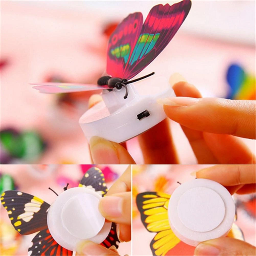 1 piece LED Wall Stickers Colorful Changing Butterfly Glowing Wall Decals Night Light Lamp Home Decor DIY Living Room Wall Sticker/Birthday Party/Weeding Party for boys/Girls