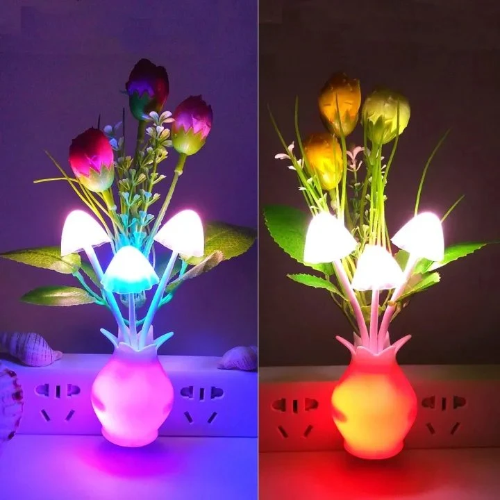 LED Sensor Dream Mushroom Lamp - Multicolor Night Light