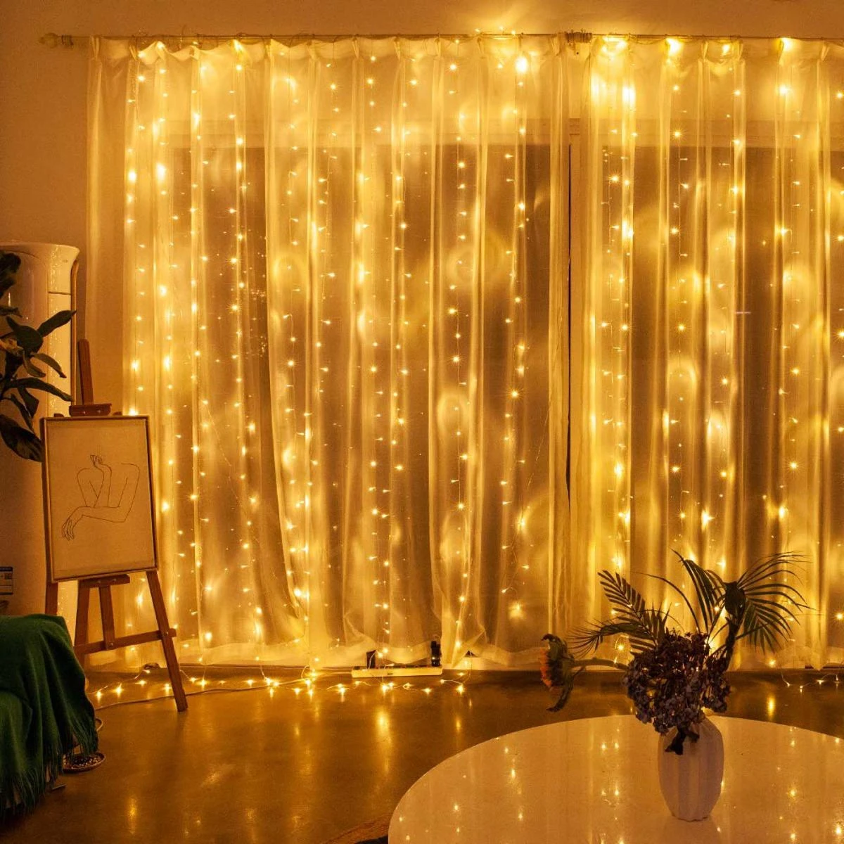 Fairy Decorative Light 80 Led- Golden, Weeding Festival Party 28 Feets water proof Led Light.