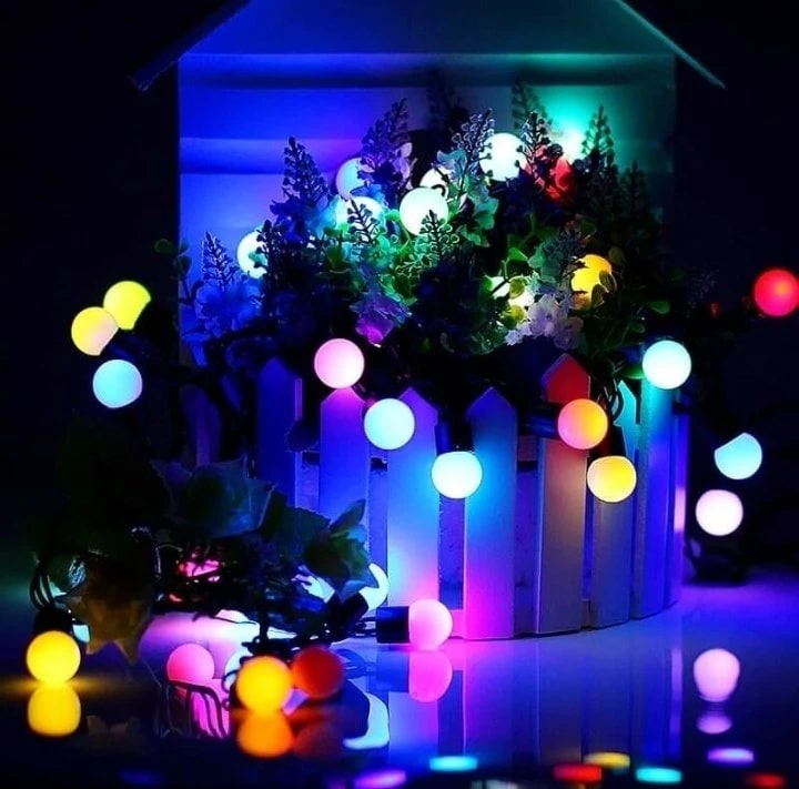 Decorative LED Fairy Light Ball Shaped - Multi-color - medium - bulbs - Light