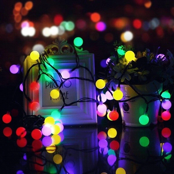 Decorative LED Fairy Light Ball Shaped - Multi-color - medium - bulbs - Light