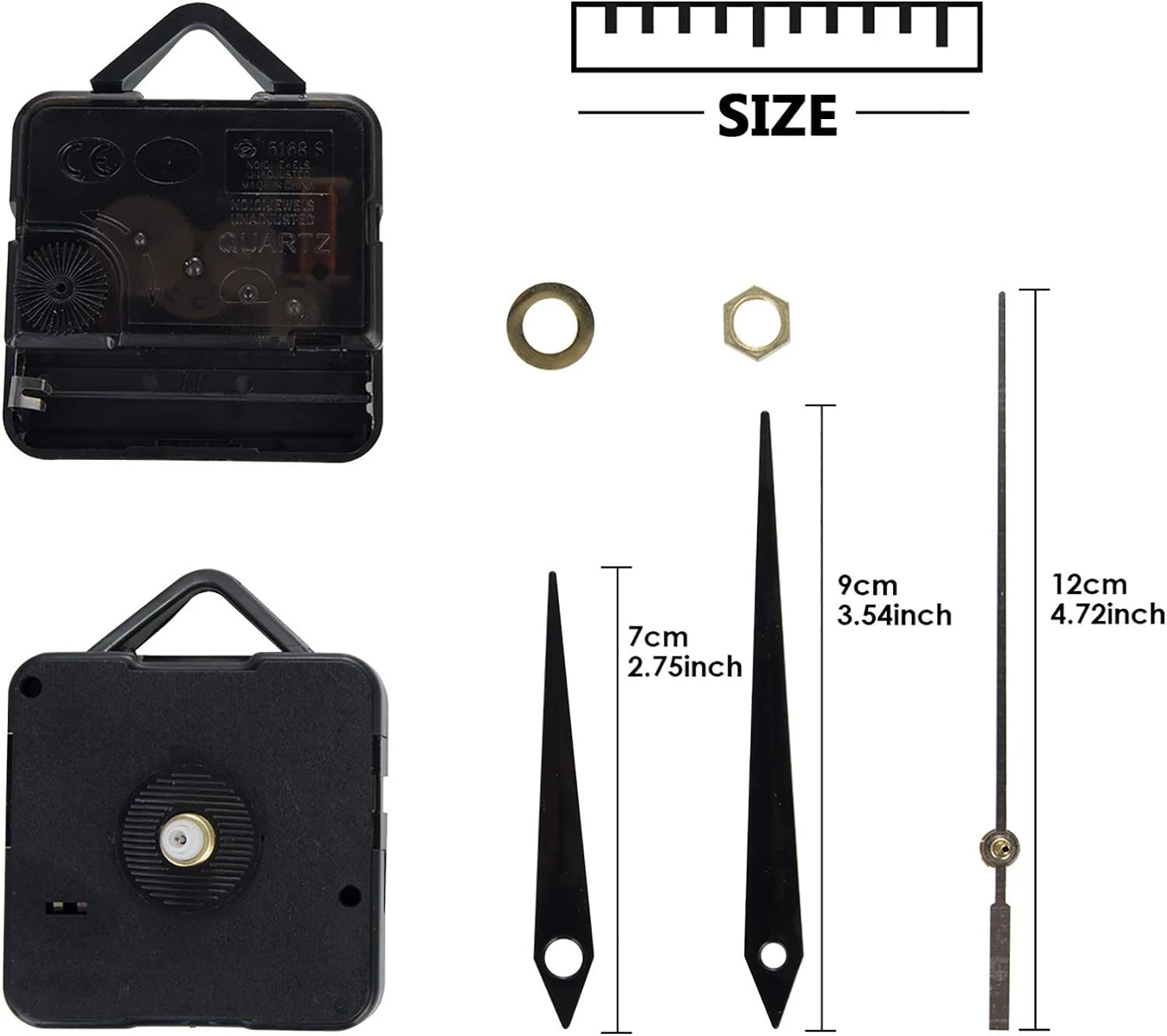 (BSHOPCOMPUTER)Room Wall Decor DIY Giant Wall Clock