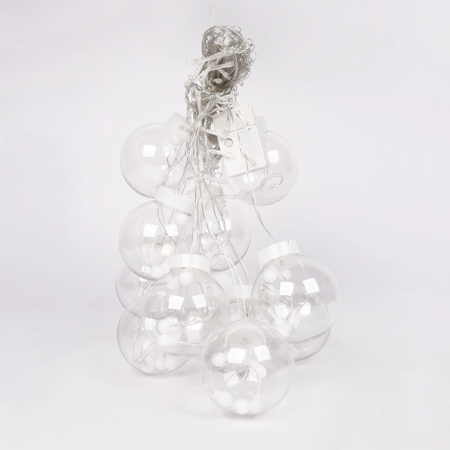 পর্দা বেডরুমের বারান্দার ক্রিসমাস ইনডোর লাইটের জন্য 2.5m স্ট্রিং লাইট led গারল্যান্ড স্টারি ক্রিস্টাল উইশিং বল সজ্জা - fairy lights for room decoration