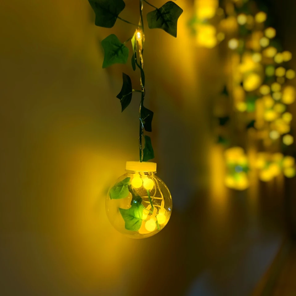Wish Ball Leaf Curtain Light☘️