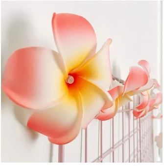Foam artificial pink plumeria flower led string light bedroom,resturant etc decorative party fairy light 20pcs set